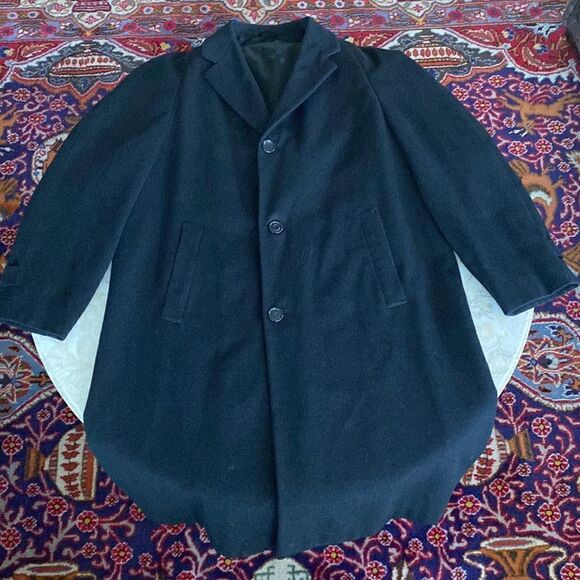 Vintage Crombie Seal Skin Wool Top Coat - Picture 7 of 11